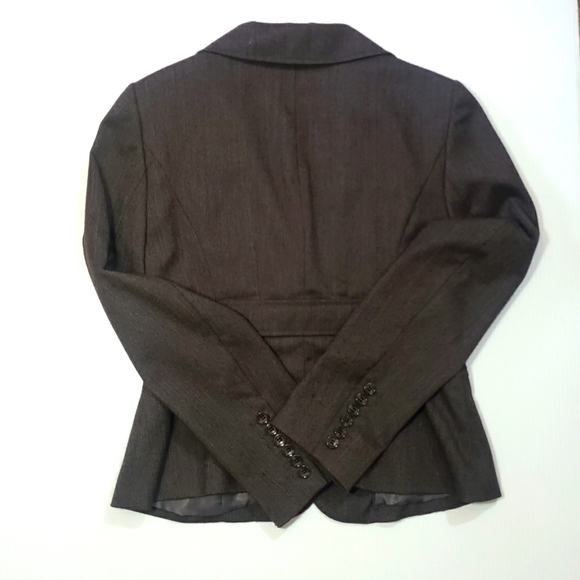 The Limited Pin Stripe Fitted Peplum Blazer Jacket - Picture 2 of 4